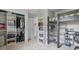 Bedroom with a lofted bed, built-in shelving, and closet, maximizing space and storage at 321 4Th E Ct, Carmel, IN 46033