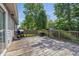 Wooden deck perfect for outdoor dining, featuring a grill, table, and fenced area at 34 Westview Pl, Bargersville, IN 46106