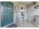 Inviting front porch with rocking chairs, perfect for relaxing outdoors at 34 Westview Pl, Bargersville, IN 46106
