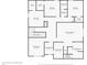 Second floor floorplan showcasing layout of the bedrooms, bathrooms, and closets at 6507 W Whispering Way, Greenfield, IN 46140