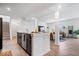 Bright kitchen island that connects with the living room, perfect for entertaining guests at 6507 W Whispering Way, Greenfield, IN 46140