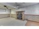 Basement with a fireplace at 70 Fairground St, Franklin, IN 46131
