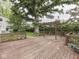 Spacious backyard deck with pergola at 70 Fairground St, Franklin, IN 46131