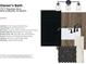 Bathroom color palette featuring cabinets, countertops, flooring, shower tile, faucet, hardware and lighting at 7317 Bayview Run, McCordsville, IN 46055