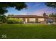 Charming single story home featuring a covered front porch and a sprawling green lawn at 8244 E Hadley Rd, Camby, IN 46113