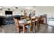 Open-concept dining room, adjacent to the kitchen and living room, great for entertaining at 916 Settlers Walk, Brownsburg, IN 46112