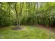 Lush backyard with mature trees and a peaceful setting at 9601 Irishmans Run Ln, Zionsville, IN 46077