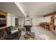 Finished basement with pool table, bar, and fireplace for entertainment at 9601 Irishmans Run Ln, Zionsville, IN 46077