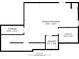 Detailed floor plan showcasing the basement level, including the recreation room, storage, utility, and powder room at 12772 Tram Ln, Carmel, IN 46032