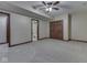 Large bedroom with carpet flooring and a closet; adjacent to a bathroom at 20 Forrests Edge Ct, Indianapolis, IN 46227