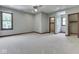 Bedroom featuring large windows, recessed lighting, and walk-in closets at 20 Forrests Edge Ct, Indianapolis, IN 46227