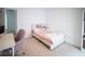 Comfortable bedroom with a bed, desk and chair at 2916 W Bargello Ln, Monrovia, IN 46157