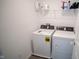 Functional laundry room with modern washer and dryer units at 2916 W Bargello Ln, Monrovia, IN 46157