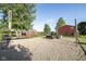 Backyard with string lights, outdoor seating, and ample space for recreation at 3840 W 38Th St, Anderson, IN 46011