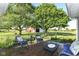 Inviting outdoor patio with comfortable seating, perfect for relaxation and enjoying the peaceful surroundings at 3840 W 38Th St, Anderson, IN 46011