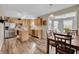 Eat-in kitchen with stainless steel appliances and wood cabinets at 4157 Taunton Ct, Plainfield, IN 46168