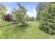 Expansive backyard with lush green grass and mature trees at 4642 Big Run Ct, Indianapolis, IN 46239