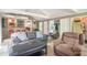 Relaxing living room with bar, cozy seating, natural light, and backyard access at 5315 Camden St, Indianapolis, IN 46227