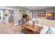 Spacious living room with an open layout, connecting the kitchen and dining areas for easy entertaining at 5315 Camden St, Indianapolis, IN 46227