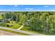 Aerial view of the property with surrounding acreage at 5710 W 650 N, Thorntown, IN 46071
