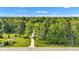 Overhead view of the property and surrounding area at 5710 W 650 N, Thorntown, IN 46071