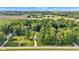 Stunning aerial view of a home surrounded by mature trees and a long driveway at 5710 W 650 N, Thorntown, IN 46071