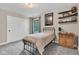Cozy bedroom featuring a window with natural light, closet, and stylish decor at 5710 W 650 N, Thorntown, IN 46071