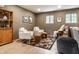Cozy den featuring stylish seating, a decorative rug, and natural light at 5805 Forest Ln, Indianapolis, IN 46220