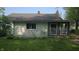 Exterior view of home featuring a white exterior and a small covered porch at 6484 S State Road 39, Clayton, IN 46118