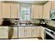 Bright kitchen featuring stone backsplash, counter tops, and stainless steel appliances at 6927 Havenmoor Pl, Indianapolis, IN 46250