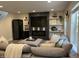Cozy living room with a modern fireplace and stylish decor at 6927 Havenmoor Pl, Indianapolis, IN 46250