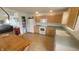 This spacious kitchen offers generous counter space and modern white appliances at 713 Driftwood Cir, Danville, IN 46122