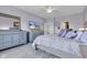 Comfortable bedroom with a bed, dresser, and a view of the backyard at 8044 Yarmouth Way, Indianapolis, IN 46239