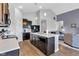 Modern kitchen featuring center island, ample counter space, and contemporary design at 8044 Yarmouth Way, Indianapolis, IN 46239