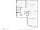 Basement floorplan showing unfinished rooms, stairs to upper levels, and closet space at 8199 Sydney Ln, Avon, IN 46123