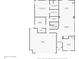 Detailed floor plan displaying bedroom, kitchen, living room, garage, and bathroom layouts at 8199 Sydney Ln, Avon, IN 46123