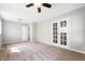 Bedroom featuring neutral colors, carpet, and french doors at 829 Meadow Ln, Greenfield, IN 46140