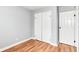 Bedroom featuring new flooring and a closet at 8445 Montery Rd, Indianapolis, IN 46226