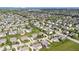 Extensive aerial image showing a community with manicured lawns, diverse housing styles, and organized street patterns at 10054 Win Star Way, Fishers, IN 46040