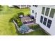Aerial view of backyard patio with outdoor seating area at 10054 Win Star Way, Fishers, IN 46040