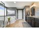 This luxurious bathroom features a soaking tub, stylish vanity, and elegant decor, perfect for relaxation at 10054 Win Star Way, Fishers, IN 46040