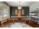 Home office with hardwood floors, natural light, and a comfortable workspace for productivity at 10054 Win Star Way, Fishers, IN 46040