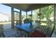 Inviting screened-in porch offers a comfortable outdoor dining experience at 10760 Independence Way, Carmel, IN 46032