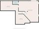 Basement floor plan includes recreation room, bathroom, and plenty of storage space at 1102 Clearwell Dr, Greenwood, IN 46143