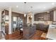 Well-appointed kitchen with stainless steel appliances and a granite-topped center island at 1102 Clearwell Dr, Greenwood, IN 46143