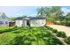 Charming single story house with verdant front yard and decorative landscape at 1125 S Drexel Ave, Indianapolis, IN 46203