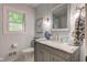 Bright bathroom with marble countertop, modern vanity, and stylish fixtures providing a clean and elegant design at 11510 Ralston Ave, Carmel, IN 46032