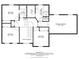 Upper level floor plan with bedrooms, bathrooms and walk in closets at 11987 Quarry Ct, Fishers, IN 46037
