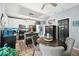 Well-lit kitchen with updated appliances, a central island, and a cozy dining area at 11987 Quarry Ct, Fishers, IN 46037