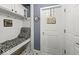 Functional mudroom with storage, a bench, and classic decor at 11987 Quarry Ct, Fishers, IN 46037